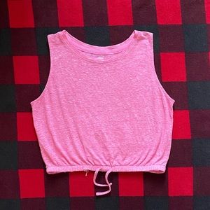 pink crop top from old navy